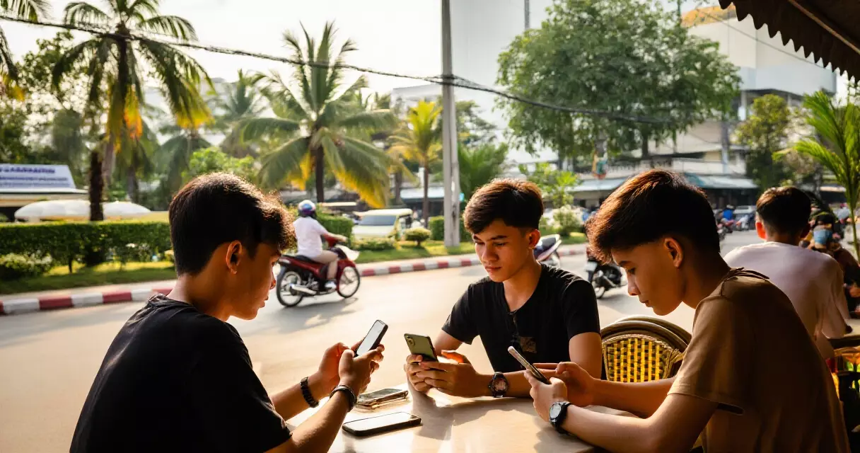 យុវវ័យខ្មែរ Gen Z ប្រើប្រាស់ទូរស័ព្ទដើម្បីតាមដានព័ត៌មាននៅភ្នំពេញ