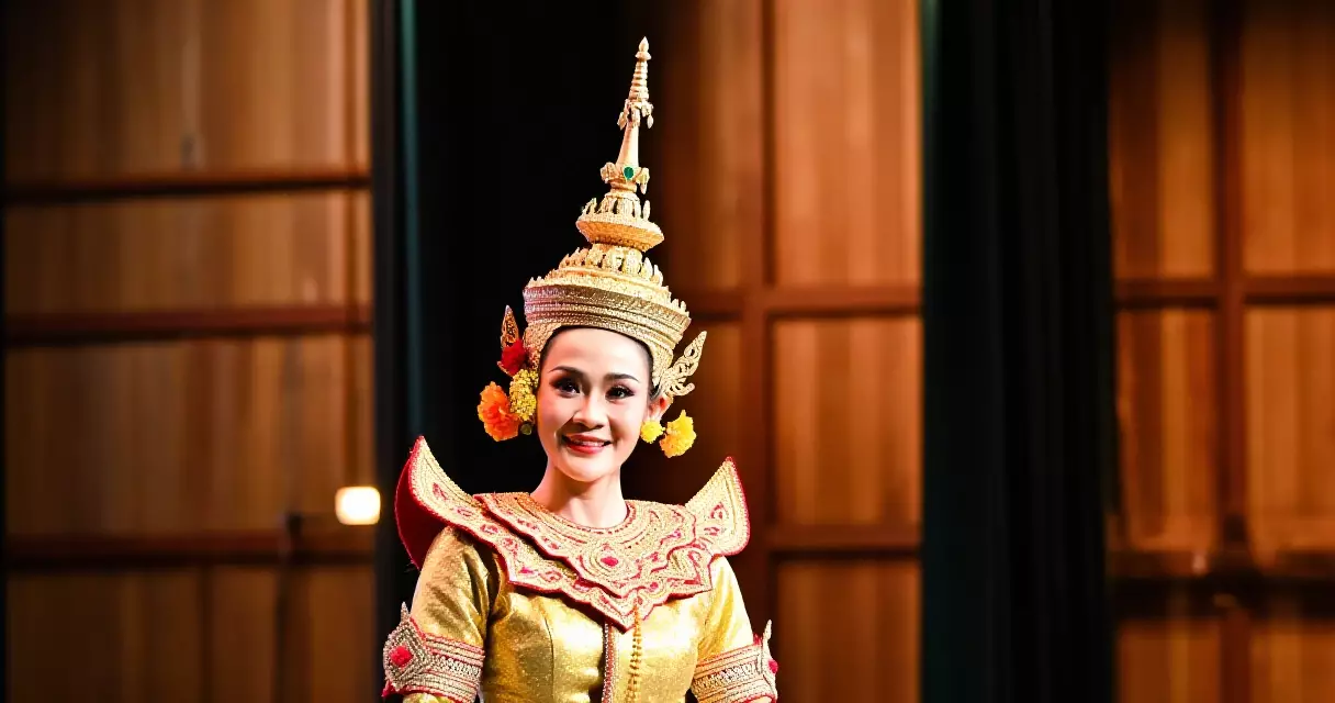 តារាល្ខោនខ្មែរ ស្លៀកពាក់ trad costume ខ្មែរ backstage