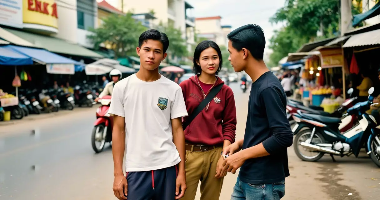 យុវវ័យខ្មែរស្លៀក streetwear នៅតាមផ្លូវក្នុងទីក្រុងភ្នំពេញ